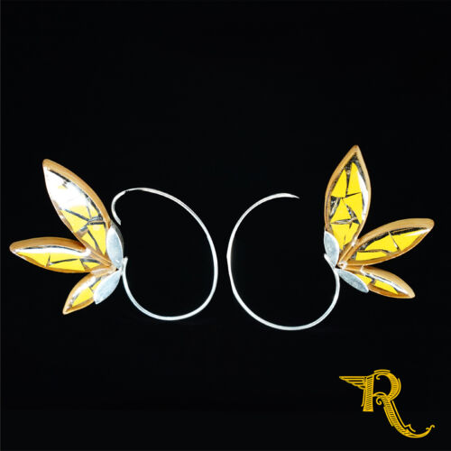 Flower Petals Silver Ear Wraps